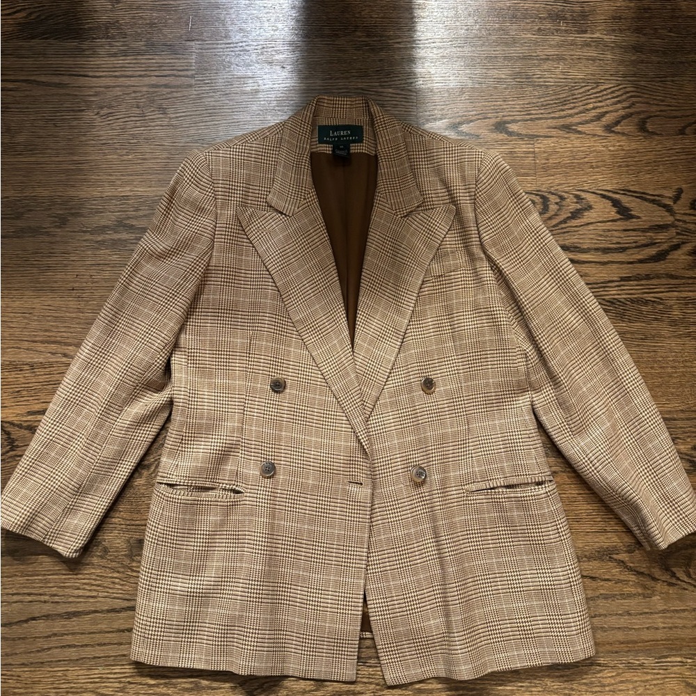 Women’s Vintage wool Ralph Lauren Double Breasted Blazer, Size 10